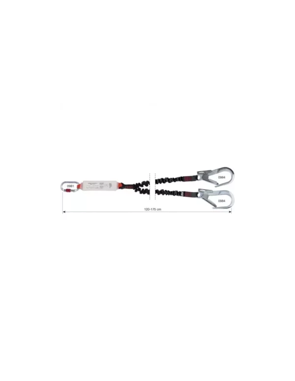 Lonża Camp Shock Absorber Rewind Double Alu MGO 175cm