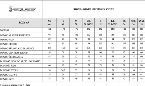 Skafander suchy lekki techniczny EQUES BASIC - obrazek 2
