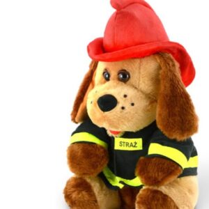 Maskotka Pies Ratownik Strażak 40 cm – Pluszak