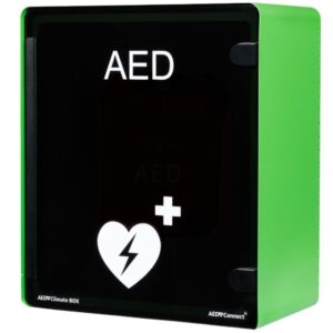 Zewnętrzna szafka na AED z alarmem, ogrzewaniem i wentylacją – Climate BOX